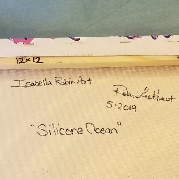 Original Acrylic Silicone 12x12 Painting - Picture 7 of 8